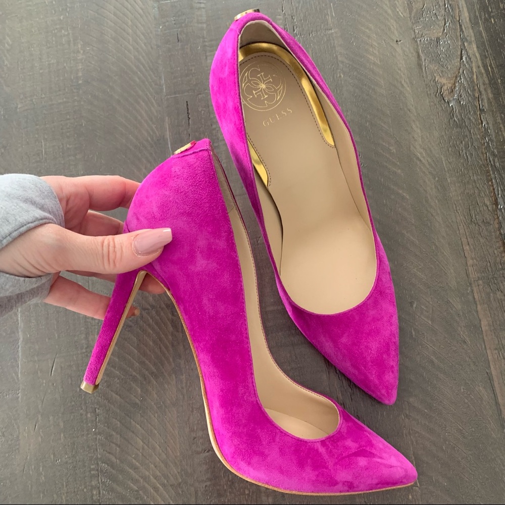 Guess Pumps - suede (fushia pink)